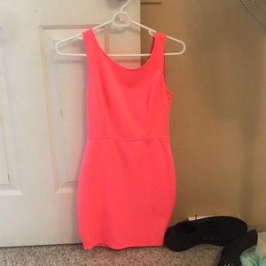Pink Bow back dress